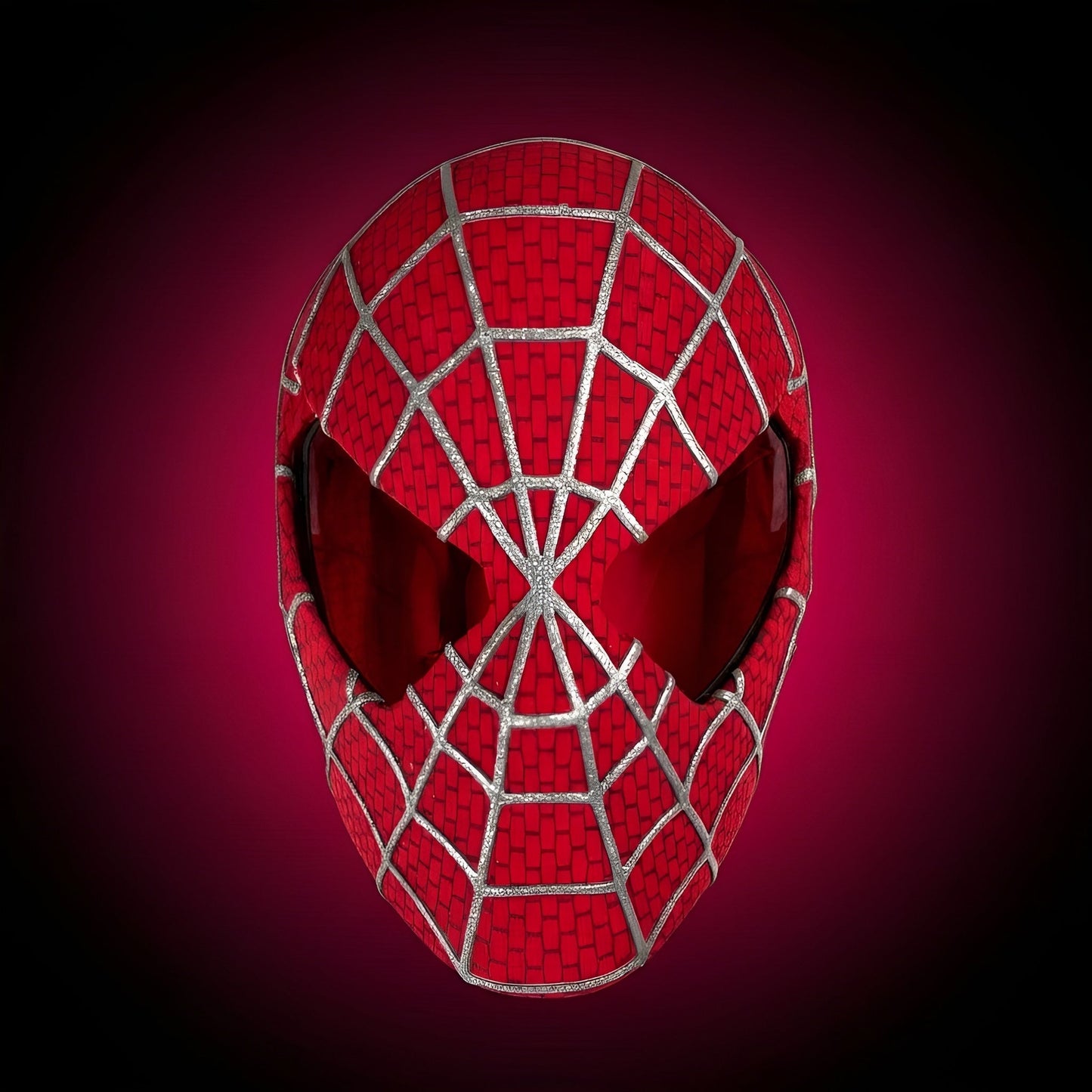 Maschera Ragno Classica Rossa - S7 [OCCHI NON INTERATTIVI]